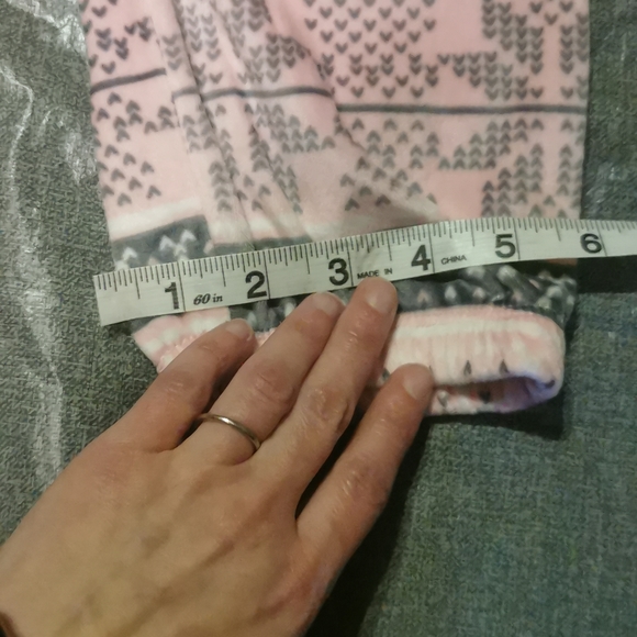 Kensie Medium PJ Set Long sleeved top pant bottoms Pink Grey Gray Pajama Pajamas - Picture 13 of 16